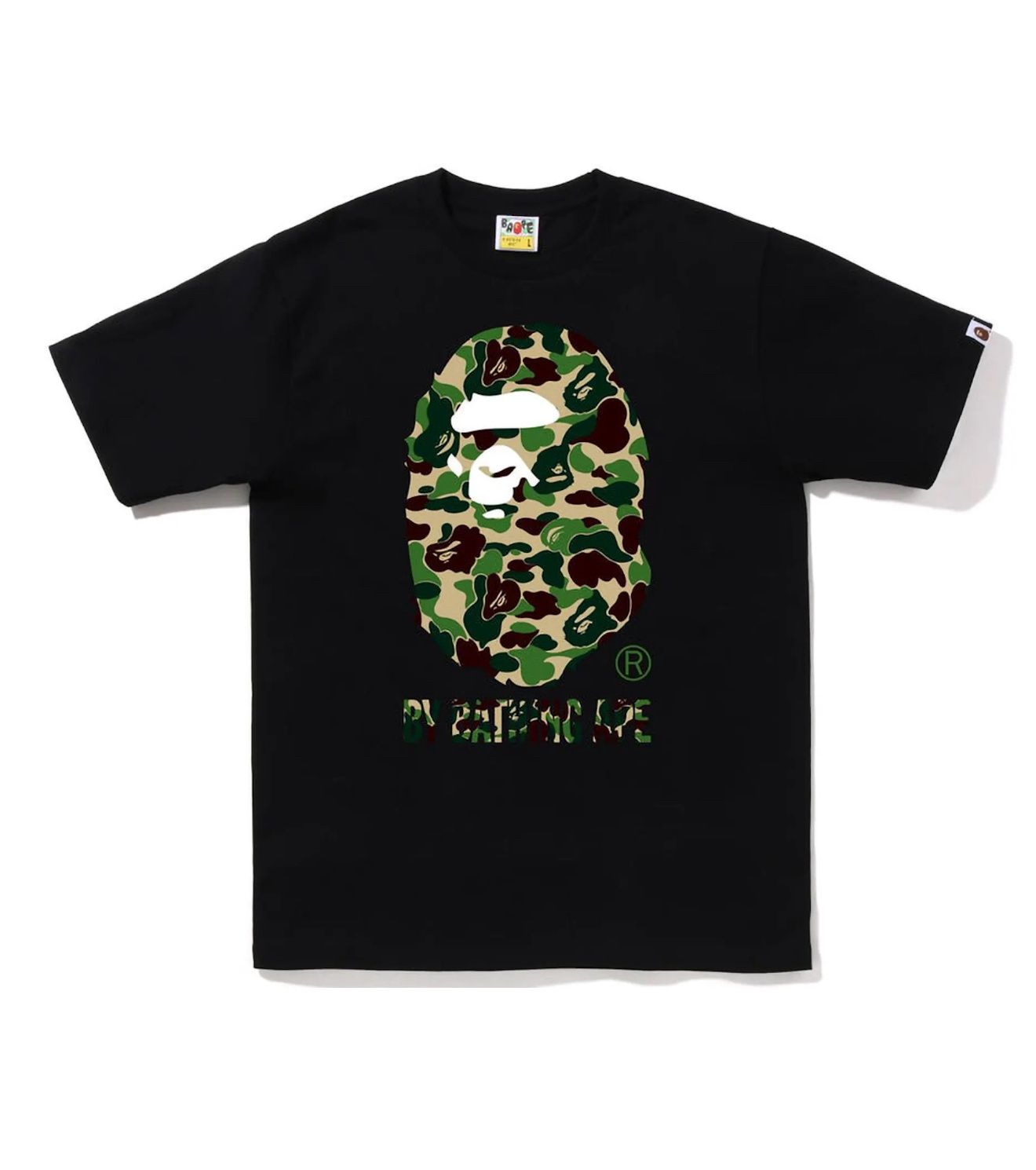 BAPE ABC CAMO TEE “BLACK/GRN”  (2XL)  NEW