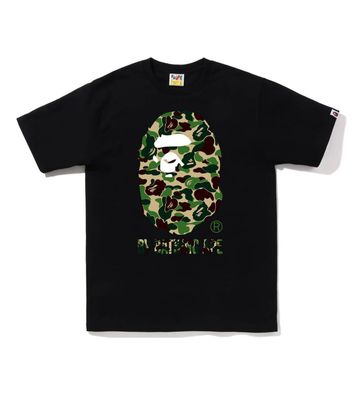 BAPE ABC CAMO TEE “BLACK/GRN”  (2XL)  NEW