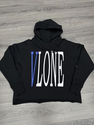 VLONE HOODIE “BLUE/BLK”  (SMALL)  NEW