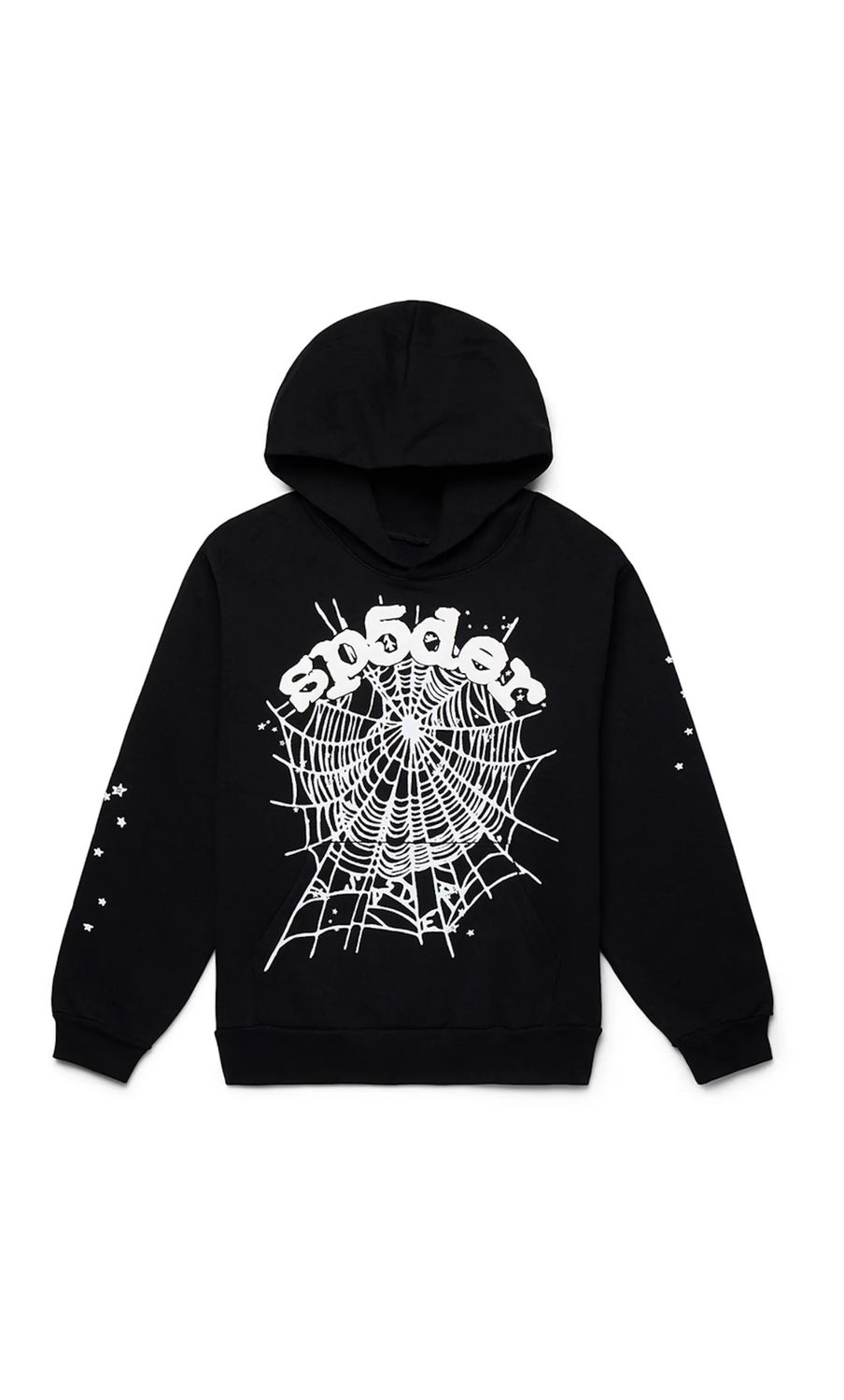 SP5DER HOODIE “BLK/WHT”  (X-LARGE)  NEW
