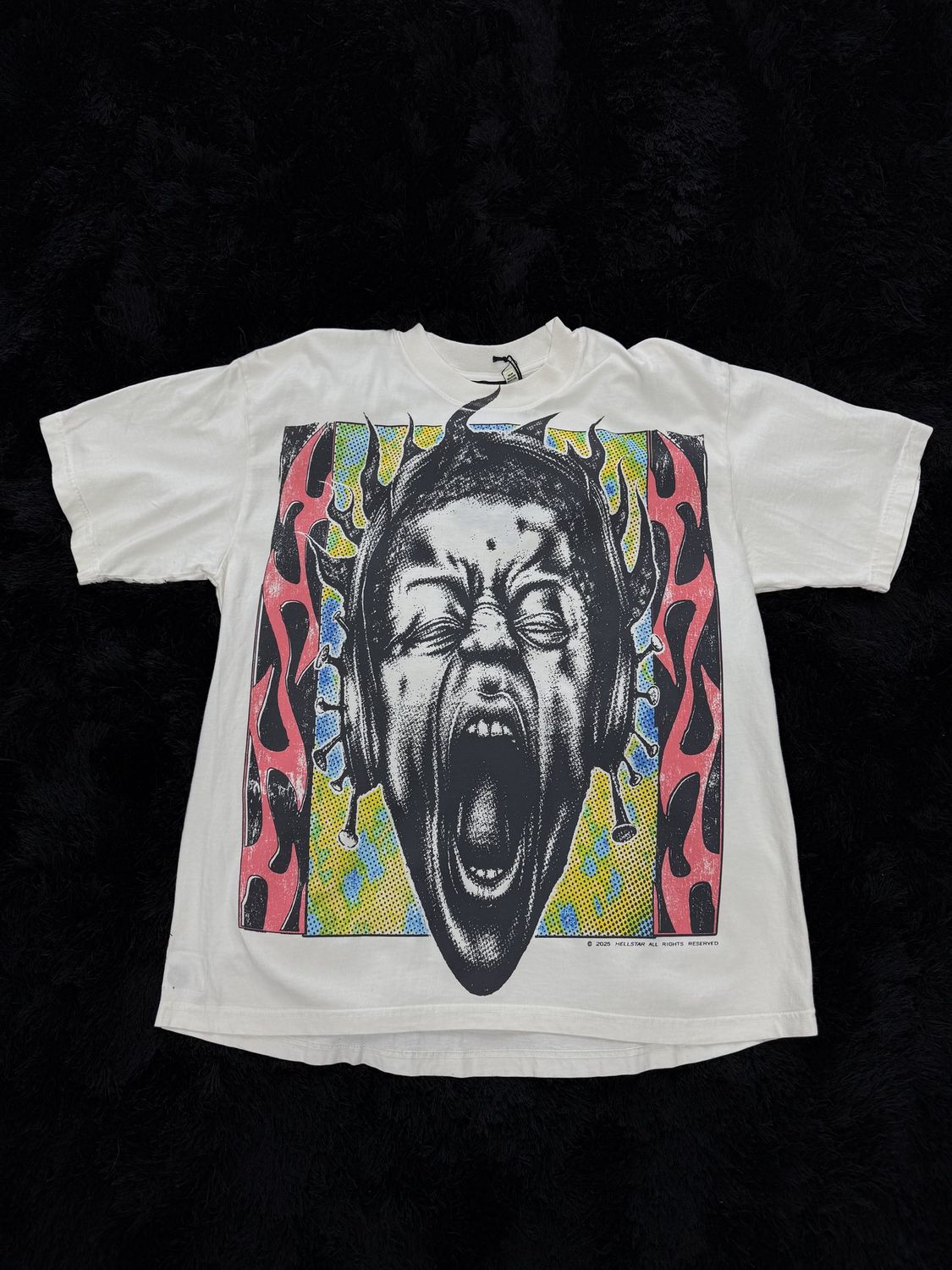 HELLSTAR TEE “IS THIS WHAT HEAVEN SOUNDS LIKE”  (LARGE)  NEW