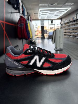 NEW BALANCE 990 “RED/BLK”  (SZ 7)  USED/OG BOX