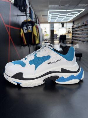 BALENCIAGA TRIPLE S “BLUE/WHT”  (SZ 11)  USED/OG BOX