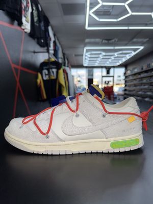 NIKE x OFF-WHITE DUNK “LOT 13”  (SZ 10.5)  USED/OG ALL * MISSING LID*