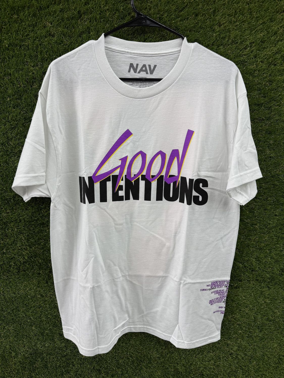 NAV x VLONE TEE “DOVES/WHT”  (2XL)  NEW