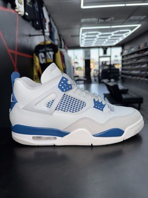 J4 “MILITARY BLUE”  (SZ 10.5)  USED/NO BOX