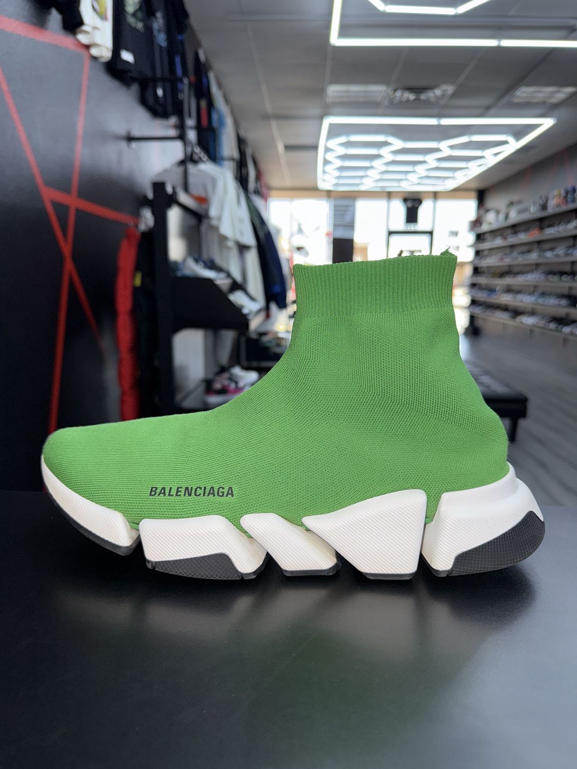 BALENCIAGA SPEED 2.0 “GRN”  (SZ 11)  USED/OG BOX