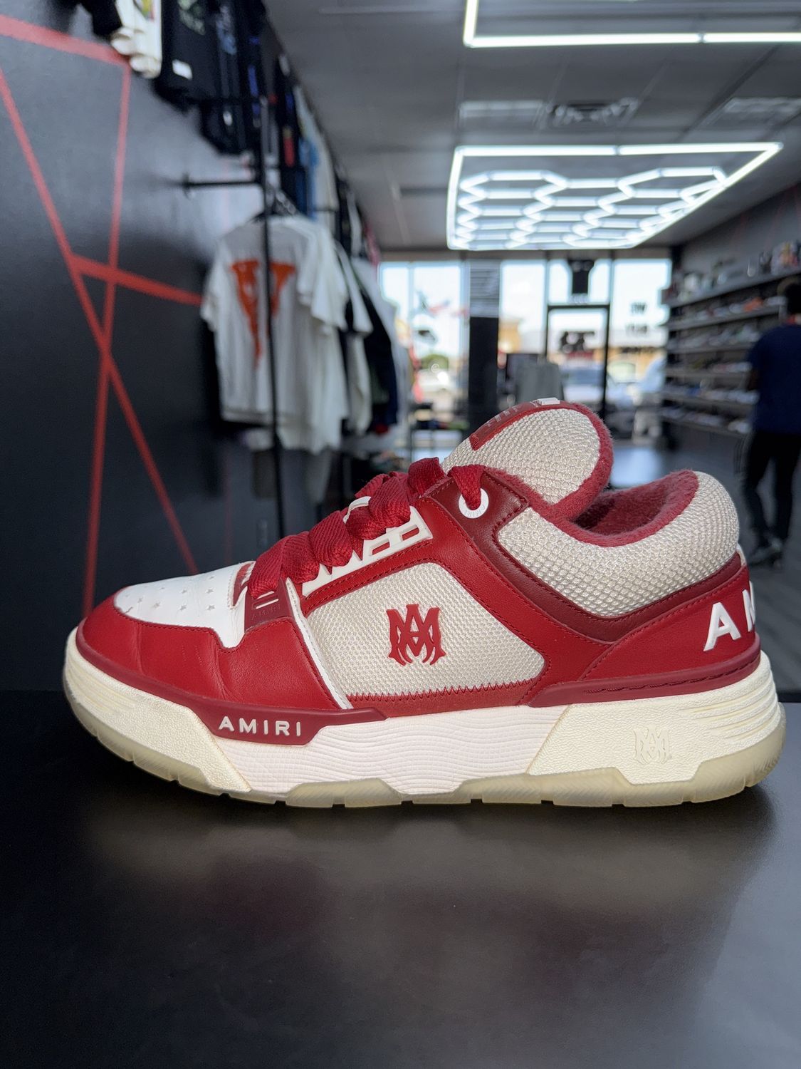 AMIRI MA-1 PLATFORM “RED”  (SZ 13)  USED/NO BOX