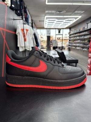 NIKE AF1 “BLK/RED”  (SZ 10.5)  USED/NO BOX