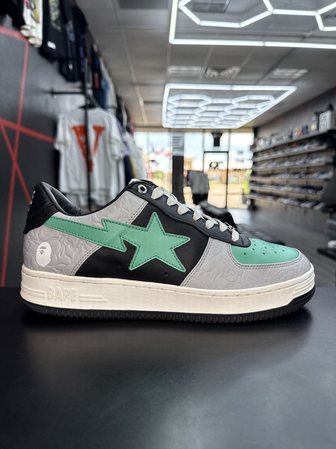 BAPESTA “GREY GRN”  (SZ 10)  USED/OG ALL