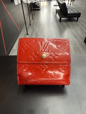 LOUIS VUITTON VERNIS WALLET “RED”  PRE-OWNED