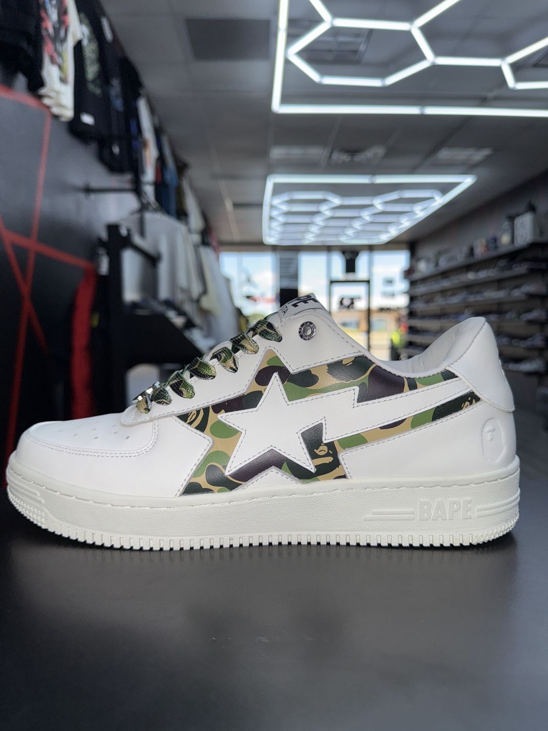 BAPESTA “ABC CAMO GRN”  (SZ 10)  USED/OG ALL