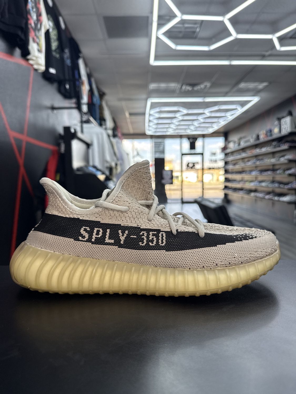 YZY 350 V2 “SLATE GREY”  (SZ 10)  USED/ NO BOX (NO INSOLES)