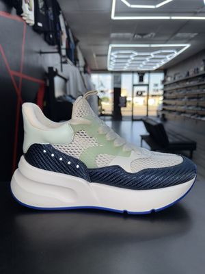 ALEXANDER MCQUEEN OVERSIZES RUNNER “BLUE/WHT”  (SZ 8)