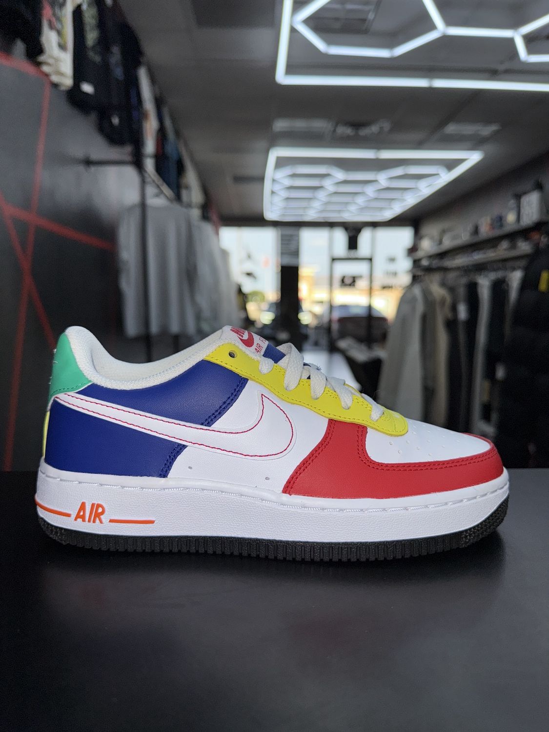 NIKE AF1 “RUBIX CUBE”  (SZ 3.5y)  USED/OG ALL