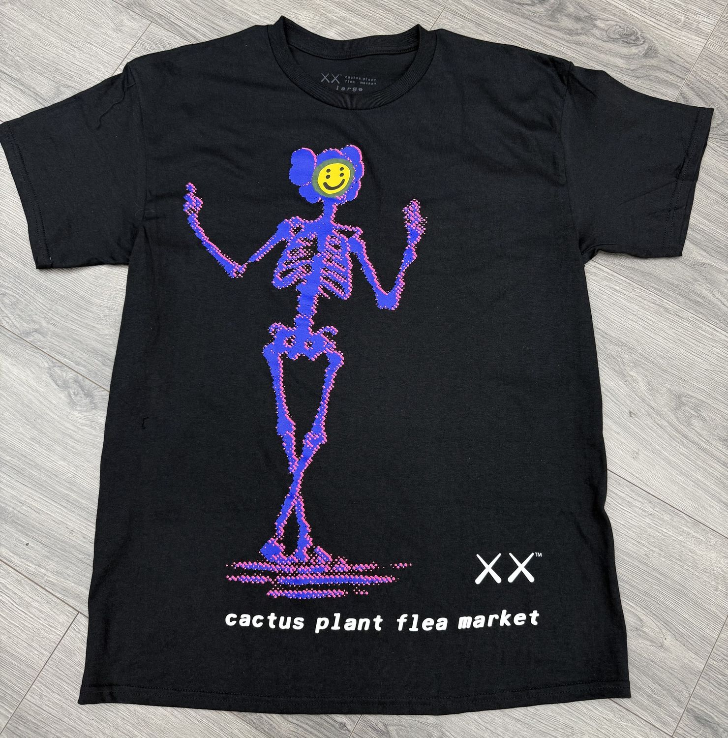 KAWS x CPFM  TEE “BLK”  (X-LARGE)  NEW