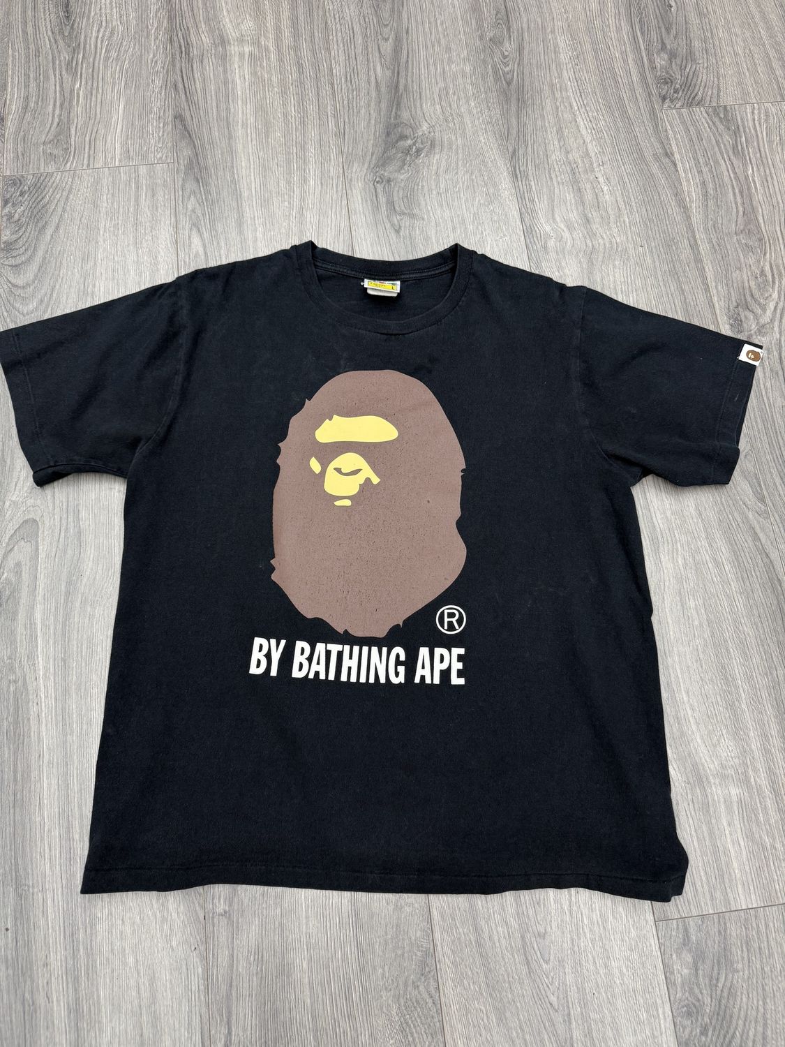 BAPE TEE “BLK”  (LARGE)  USED