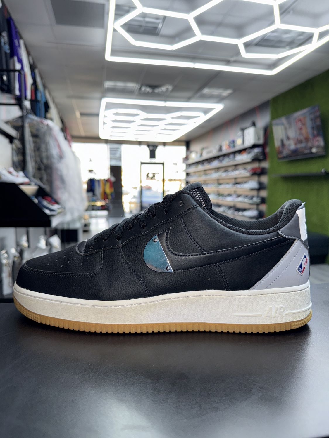 NIKE AF1 “BLK/NBA”  (SZ 13)  USED/NO BOX
