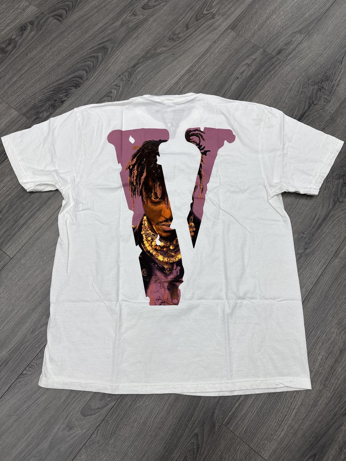 VLONE x JUICE WRLD “WHT/PINK” (X-LARGE)  NEW
