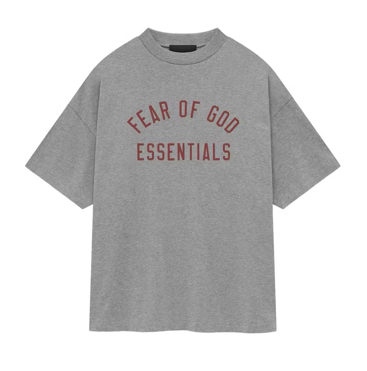ESSENTIALS JERSEY CREWNECK TEE “DARK HEATHER”  (SMALL)  NEW