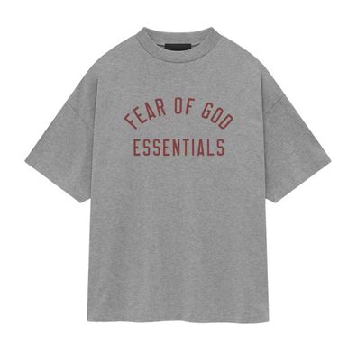 ESSENTIALS JERSEY CREWNECK TEE “DARK HEATHER”  (MEDIUM)  NEW