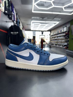 J1 LOW “INDUSTRIAL BLUE”  (SZ 9)  USED/NO BOX