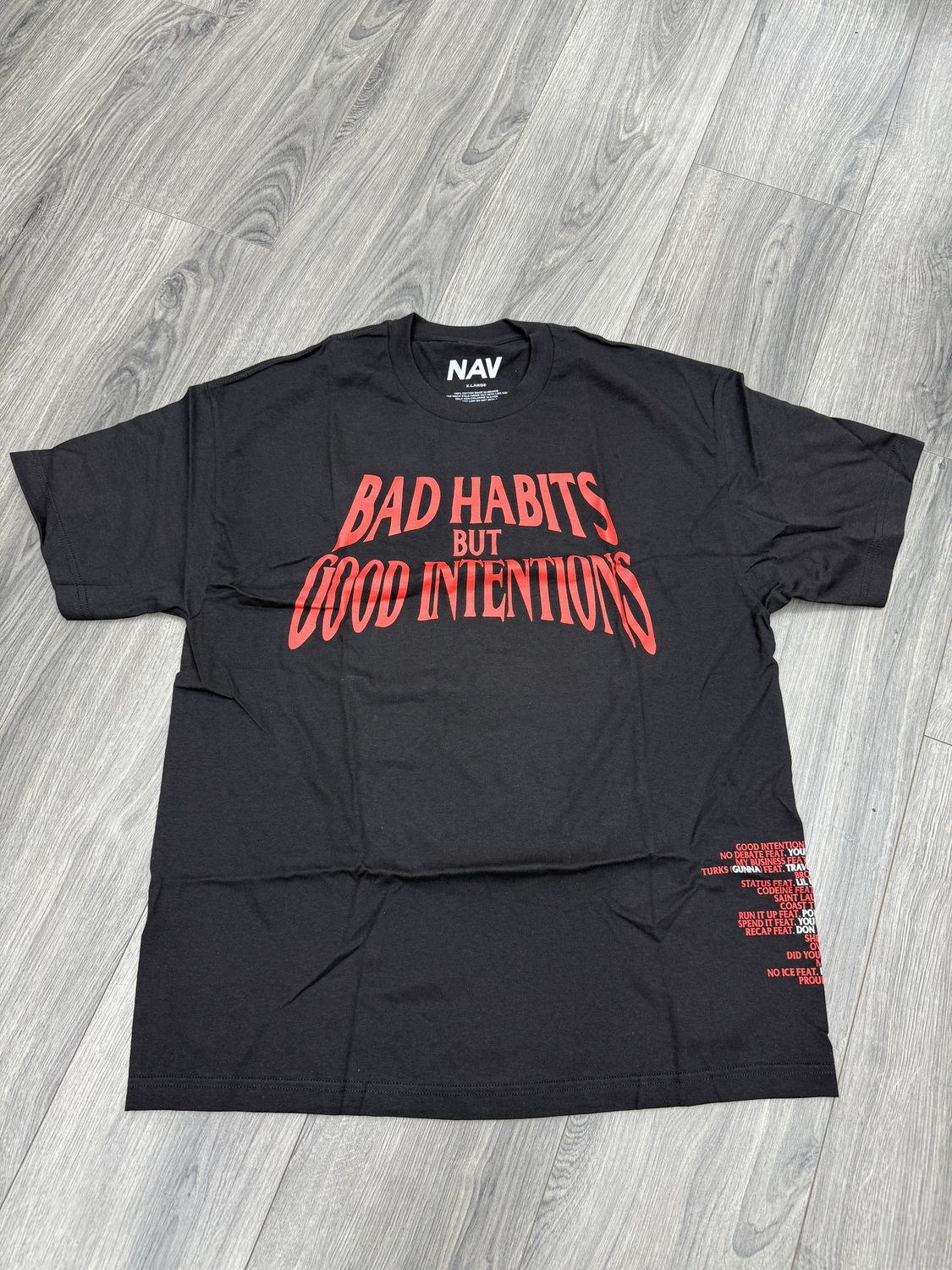 NAV x VLONE “BHGI/BLK/RED”  (X-LARGE)  NEW