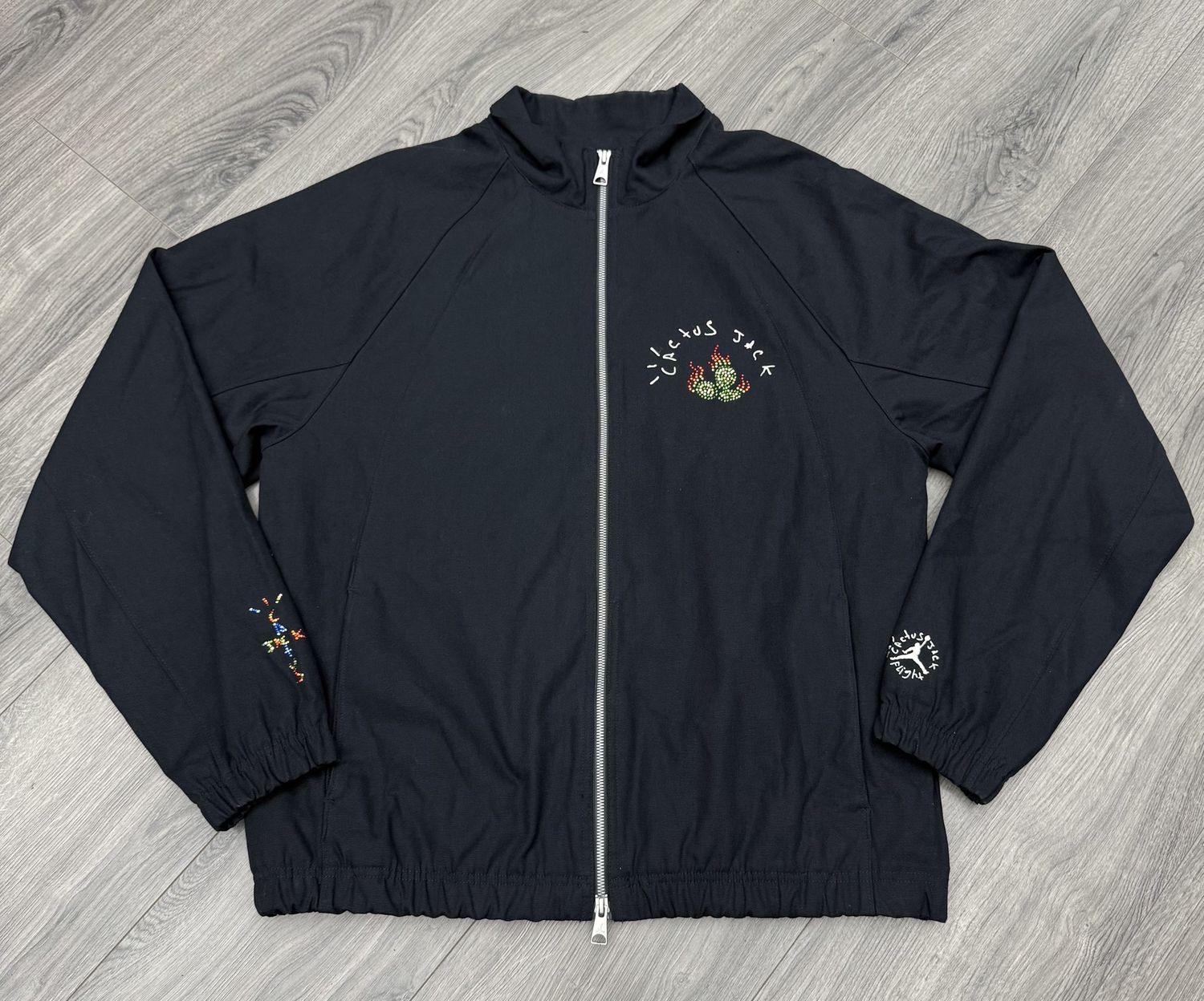 CACTUS JACK x JORDAN JACKET “BLK”  (LARGE)  PRE-OWNED