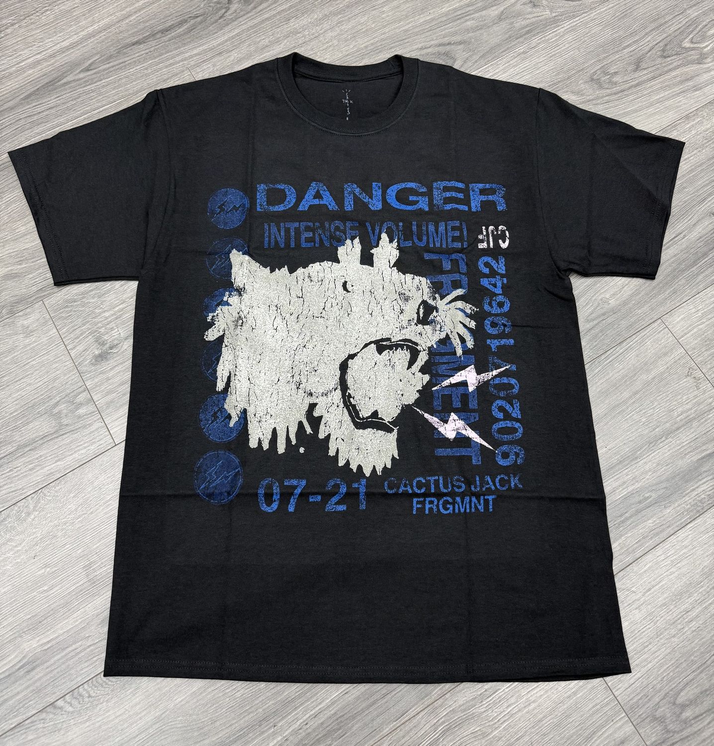 CACTUS JACK TEE “FRAGMENT/BLK”  (MEDIUM)  NEW