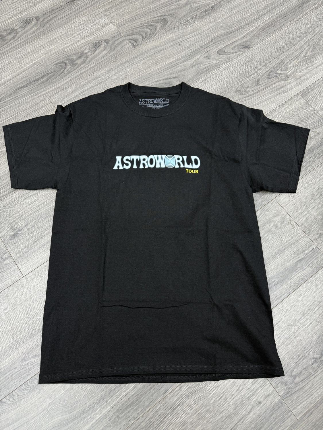 ASTRO WORLD TEE “GLOW/BLK”  (LARGE)  NEW