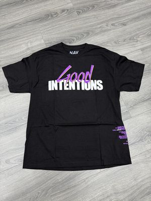 NAV x VLONE TEE “DOVE/BLK”  (MEDIUM)  NEW