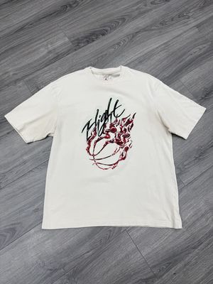 CACTUS JACK x JORDAN FLIGHT TEE “CREAM”  (LARGE)  NEW