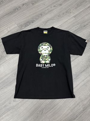BAPE TEE “MILO/BLK/GRN”  (X-LARGE)  USED