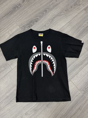 BAPE TEE “BLK/SHARK”  (SMALL)  USED