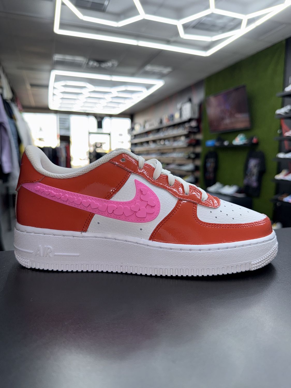 NIKE AF1 “VALENTINES”  (SZ 6.5y)  TRIED ON/NO BOX