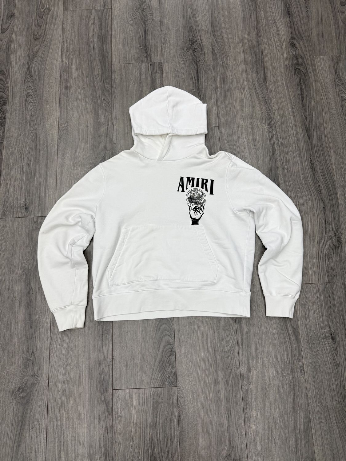 AMIRI HOODIE &quot;GLOBE&quot; (MEDIUM)  PRE-OWNED