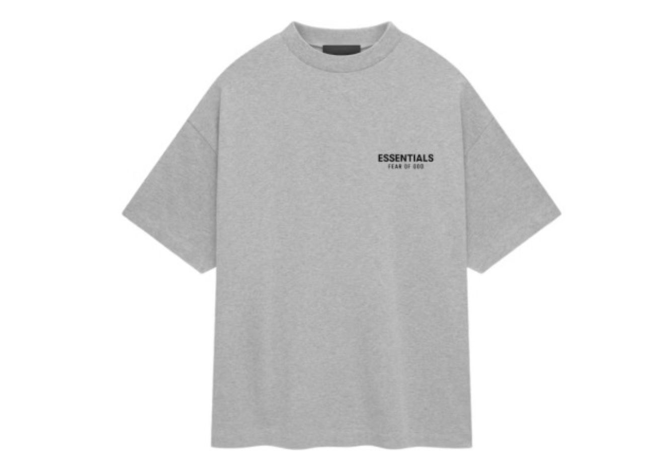 ESSENTIALS TEE “DARK OAT-MEAL”  (LARGE)  NEW