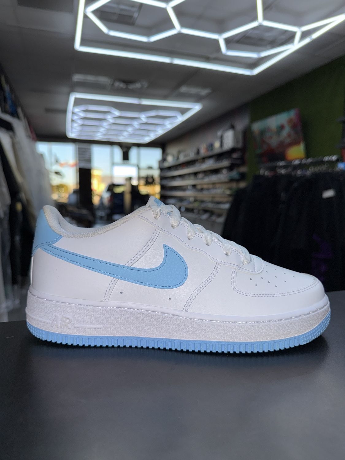 NIKE AF1 “AQUARIUS BLUE”  (SZ 6.5y)  NEW/NO BOX