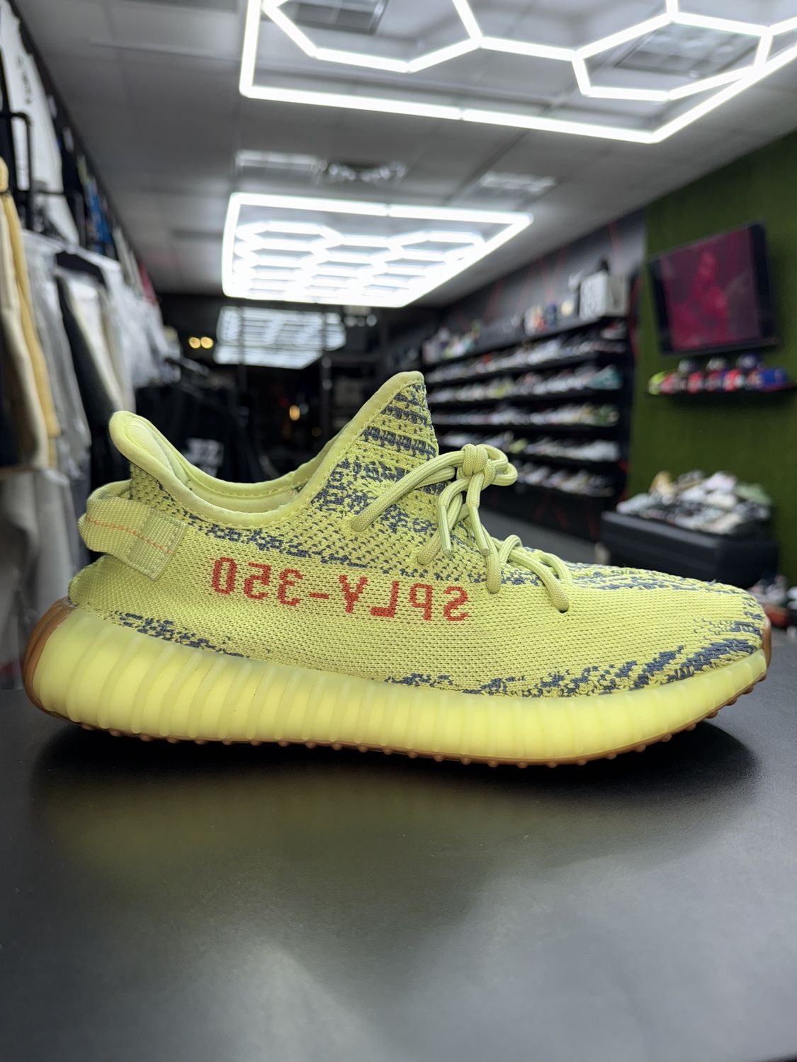 YZY 350 V2 “SEMI FROZEN YLW”  (SZ 10.5)  USED/OG ALL