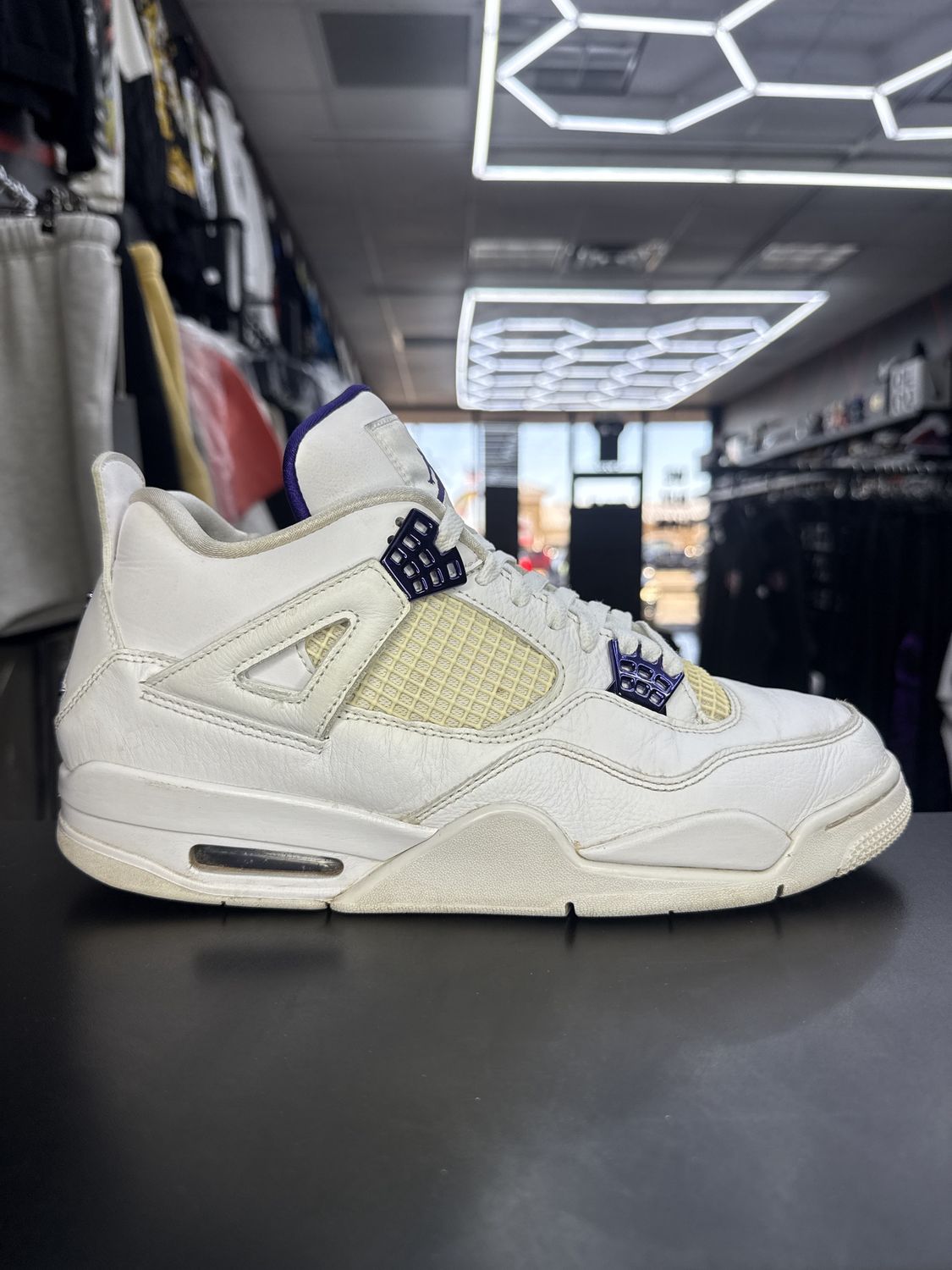 J4 “PURPLE METALLIC”  (SZ 11.5)  USED/OG BOX