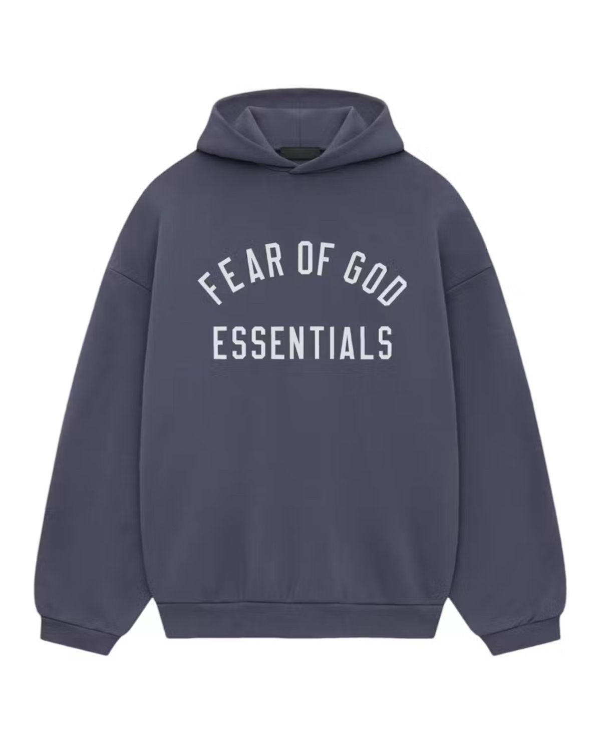 ESSENTIALS FLEECE HOODIE “MARINE”  (LARGE)  NEW