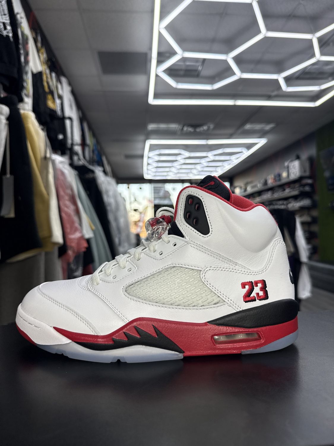 J5 “FIRE RED”  (SZ 9.5)  WORN 1x/ OG ALL