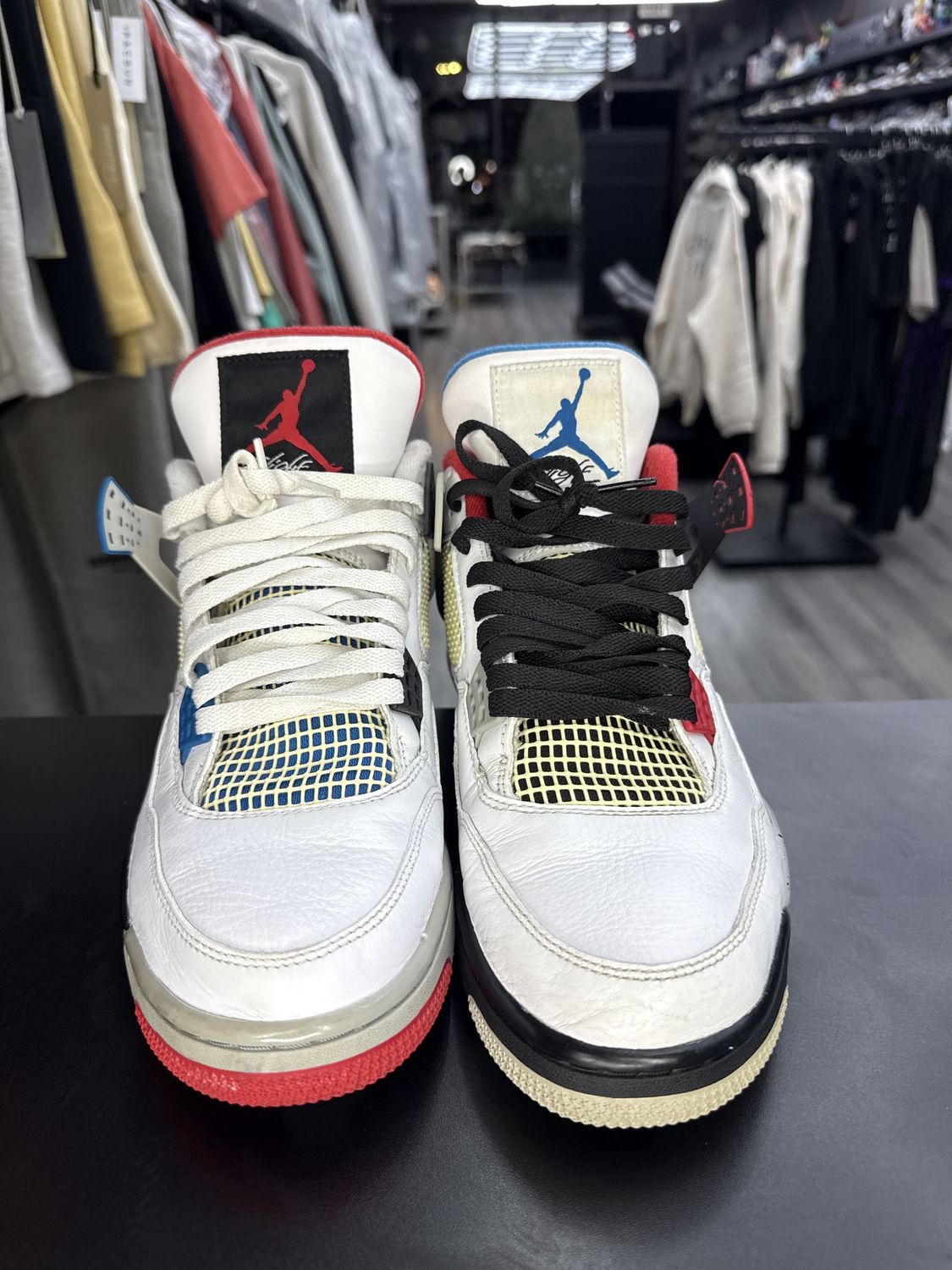 J4 “WHAT THE”  (SZ 11)  USED/OG BOX