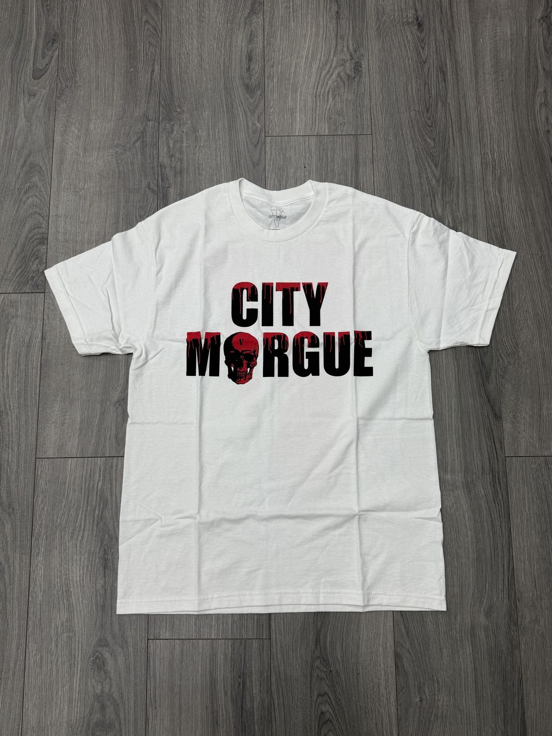 VLONE TEE “CITY MORGUE/WHT”  (X-LARGE)  NEW