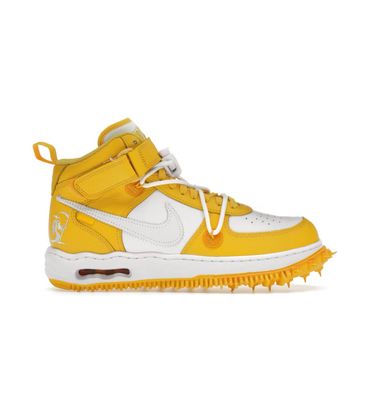 NIKE AF1 MID x OFF-WHITE “VARSITY MAIZE”  (SZ 7)  NEW/OG ALL