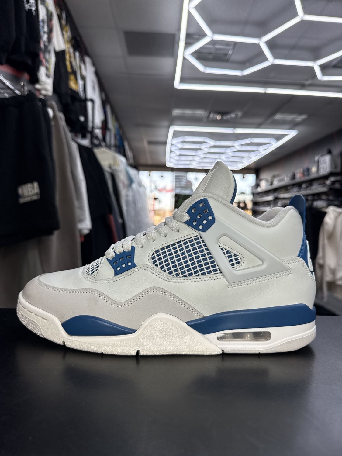 J4 “MILITARY BLUE”  (SZ 10.5)  USED/OG BOX