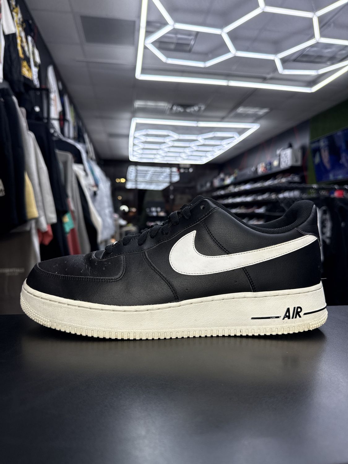 NIKE AF1 “BLK/WHT”  (SZ 13)  USED/NO BOX