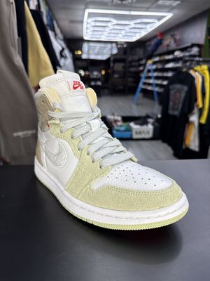J1 AIR ZOOM CMFT  “OLIVE AURA”  (SZ 5.5W / 4Y)  USED/OG ALL