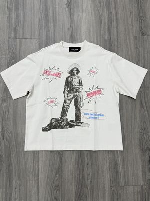 HOMME &amp; FEMME TEE “GUN SLINGER”  (SMALL/OVERSIZED)  NEW