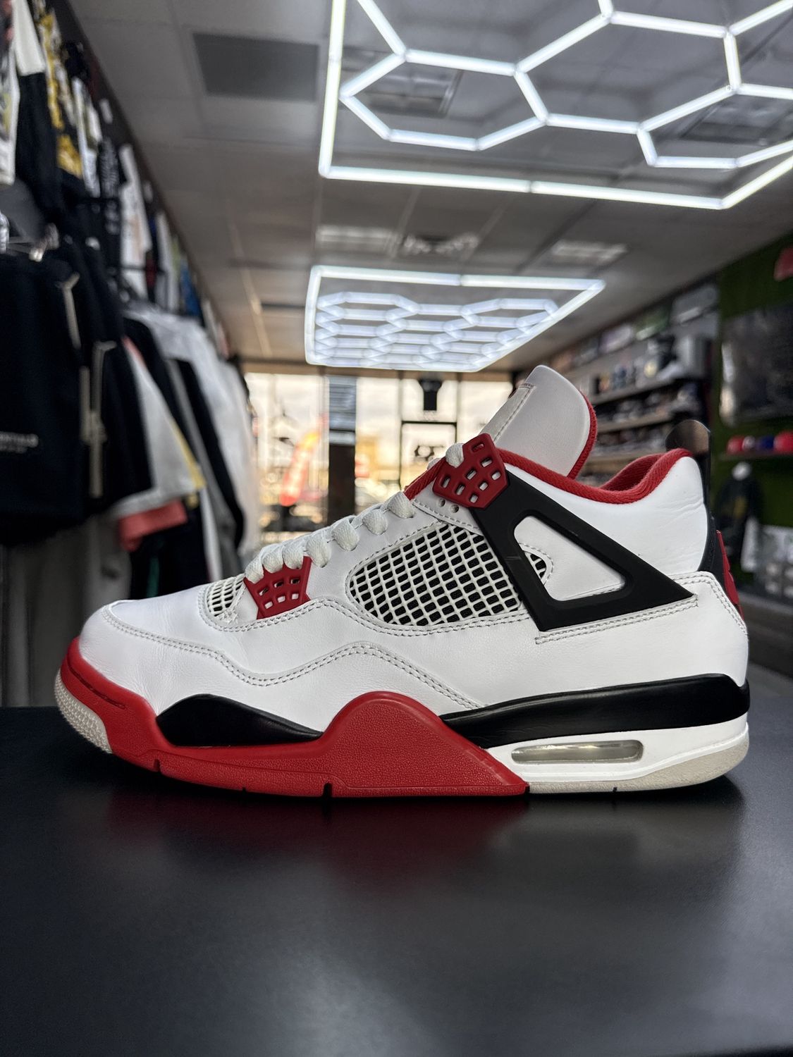 J4 “FIRE RED”  (SZ 10)  USED/OG BOX